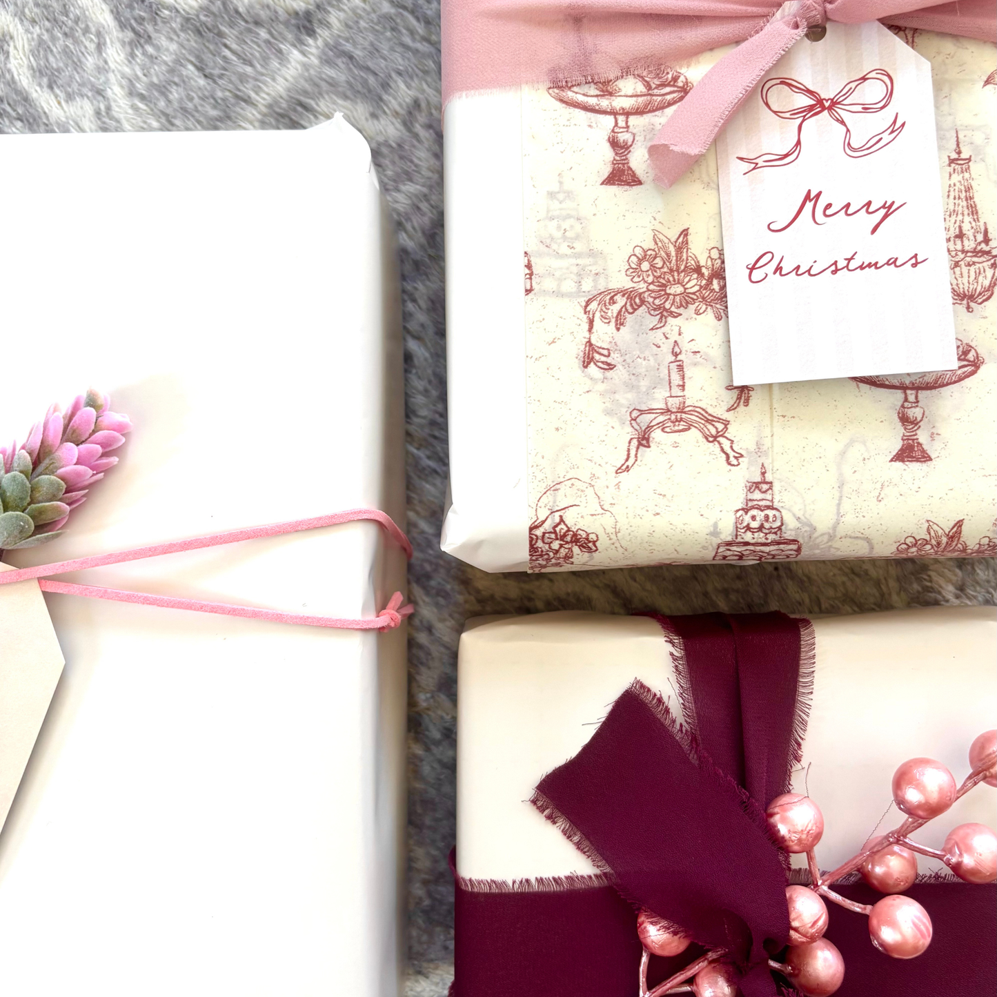 Gift Wrapping Pack - Bordeaux
