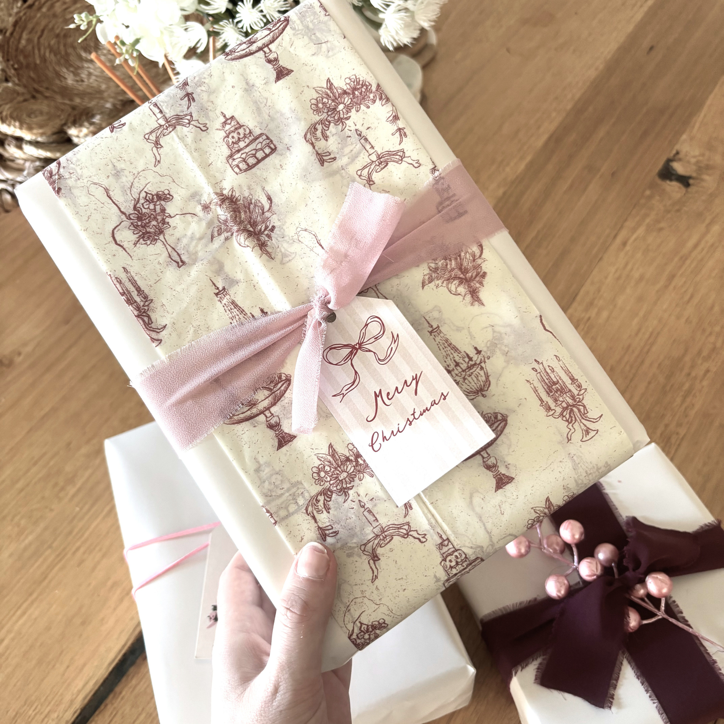 Gift Wrapping Pack - Bordeaux