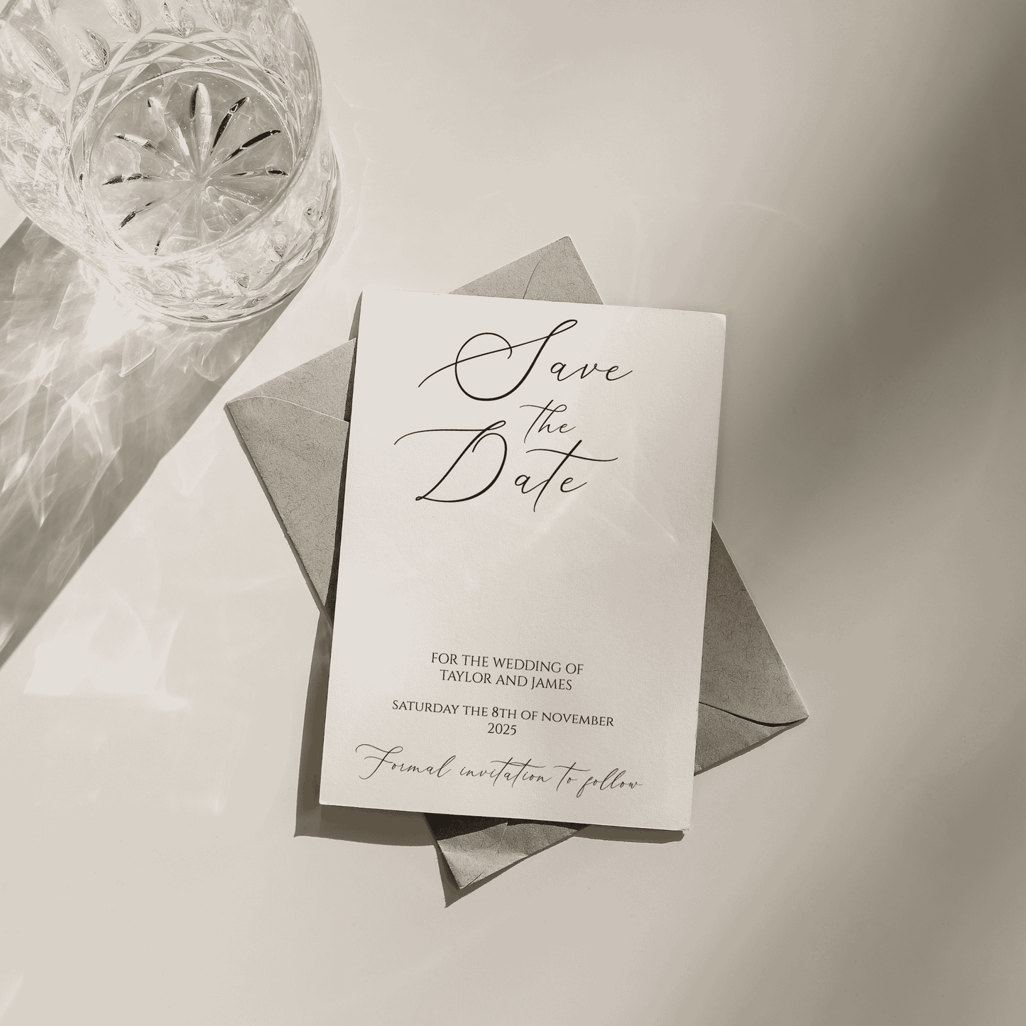 Handmade save the date cards, custom made wedding invitations and wedding stationery Australia for your dream wedding