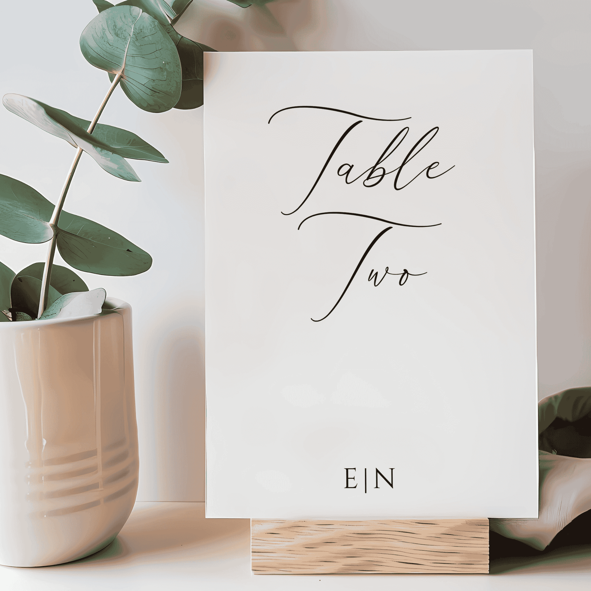 Custom wedding table sign for receptions, part of wedding stationery suites and table decorations Melbourne