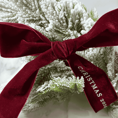 Velvet Bow Christmas Tree Ornament
