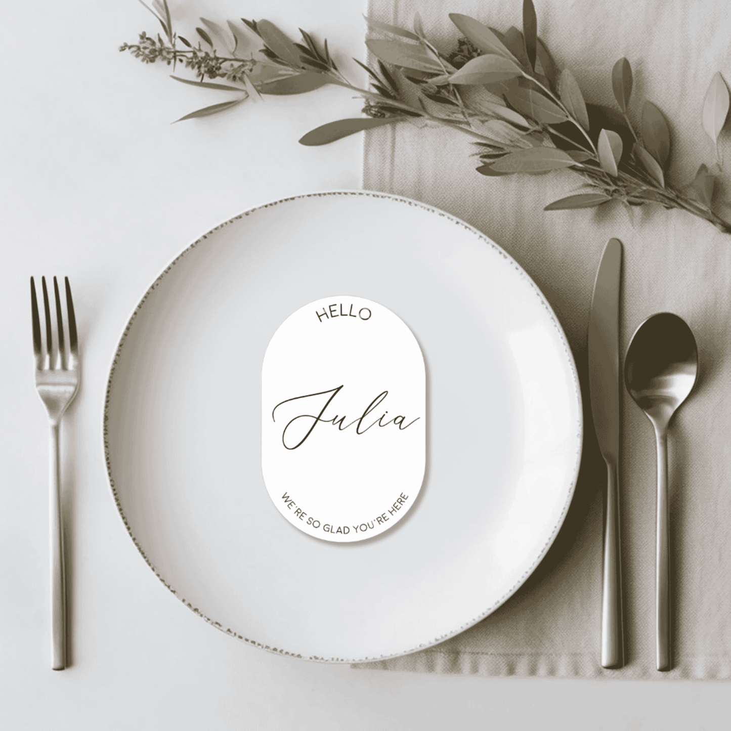 Romance wedding place settings with crafted name cards, perfect for wedding table signs and refined wedding stationery